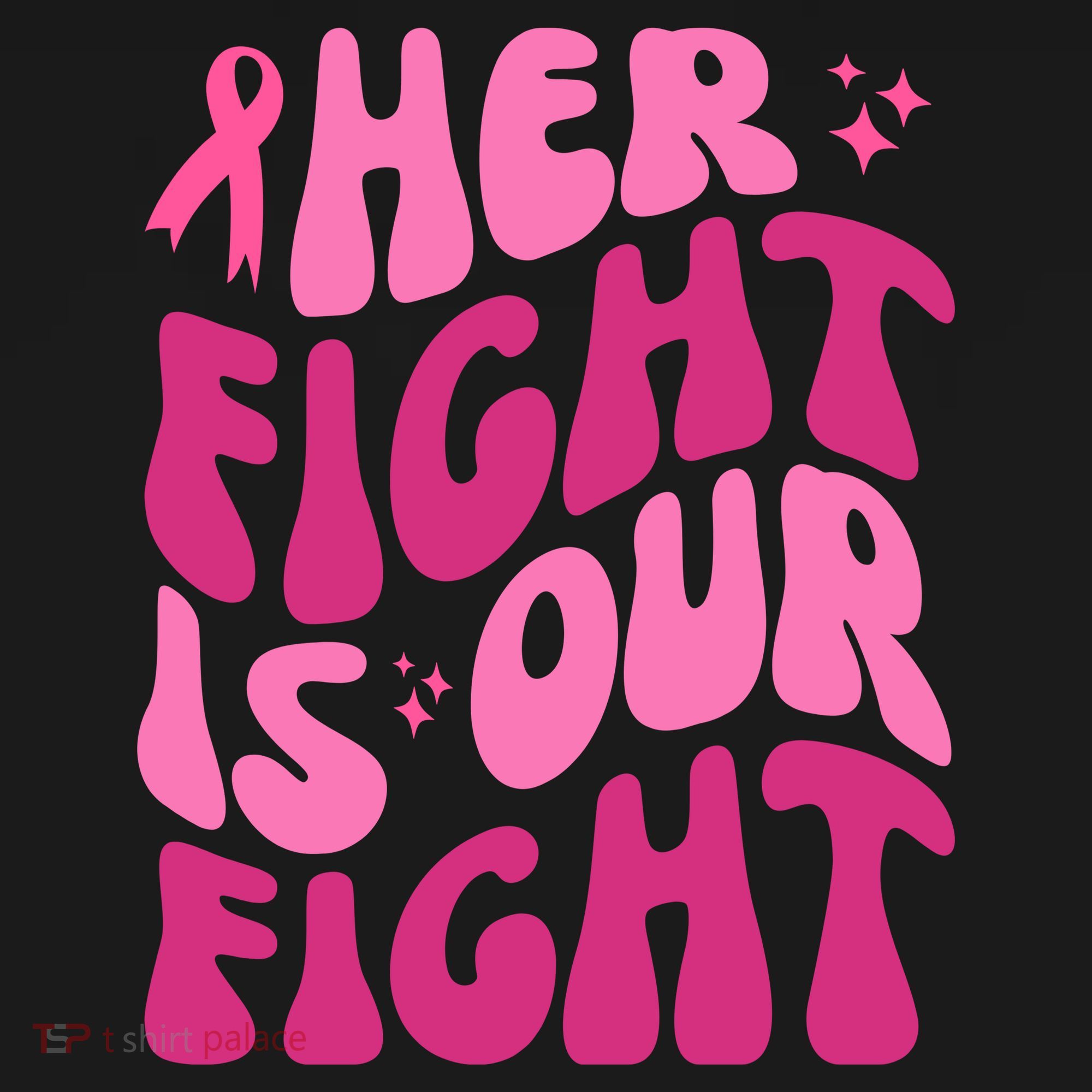 Her Fight Is Our Fight Breast Cancer Awareness Women's Tank Top
