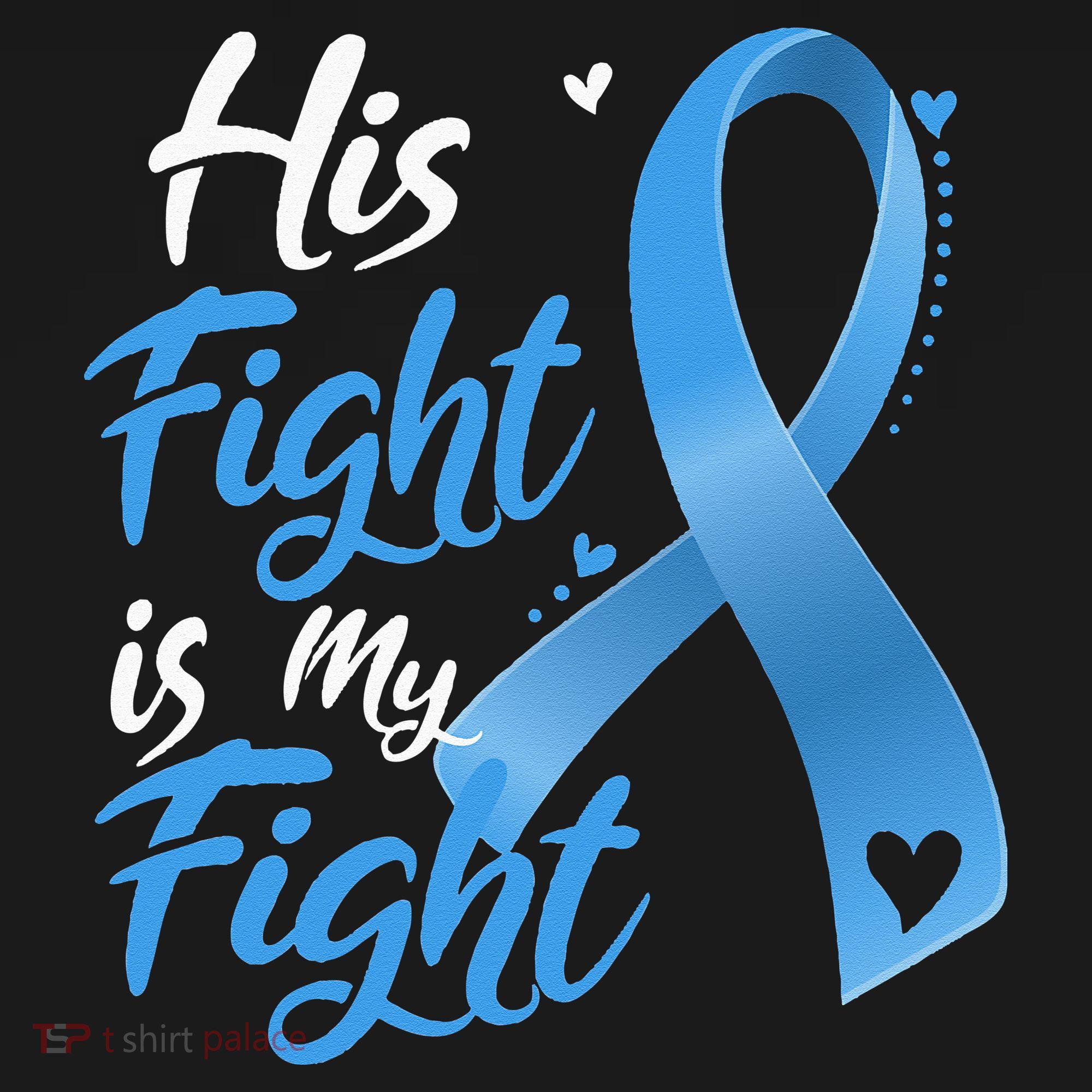 His Fight Is My Fight Prostate Cancer Awareness Month Ribbon Women's Tank Top