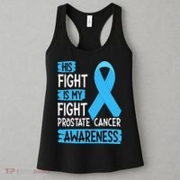His Fight Is My Fight Prostate Cancer Awareness Support Women's Tank Top thumb 3