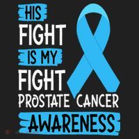 His Fight Is My Fight Prostate Cancer Awareness Support Hat thumb 2