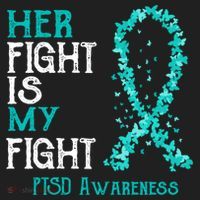Her Fight Is My Fight Ptsd Awareness Funny Gift Women's Sweatshirt thumb 2