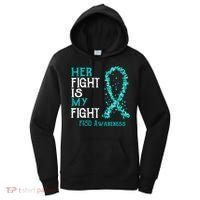 Her Fight Is My Fight Ptsd Awareness Funny Gift Women's Hoodie thumb 0