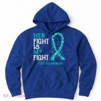 Her Fight Is My Fight Ptsd Awareness Funny Gift Hoodie thumb 0