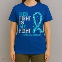Her Fight Is My Fight Ptsd Awareness Funny Gift T-Shirt thumb 4