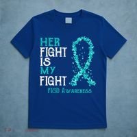 Her Fight Is My Fight Ptsd Awareness Funny Gift T-Shirt thumb 5
