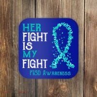 Her Fight Is My Fight Ptsd Awareness Funny Gift Coaster thumb 0