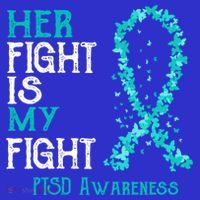 Her Fight Is My Fight Ptsd Awareness Funny Gift Mousepad thumb 1