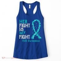 Her Fight Is My Fight Ptsd Awareness Funny Gift Women's Tank Top thumb 0