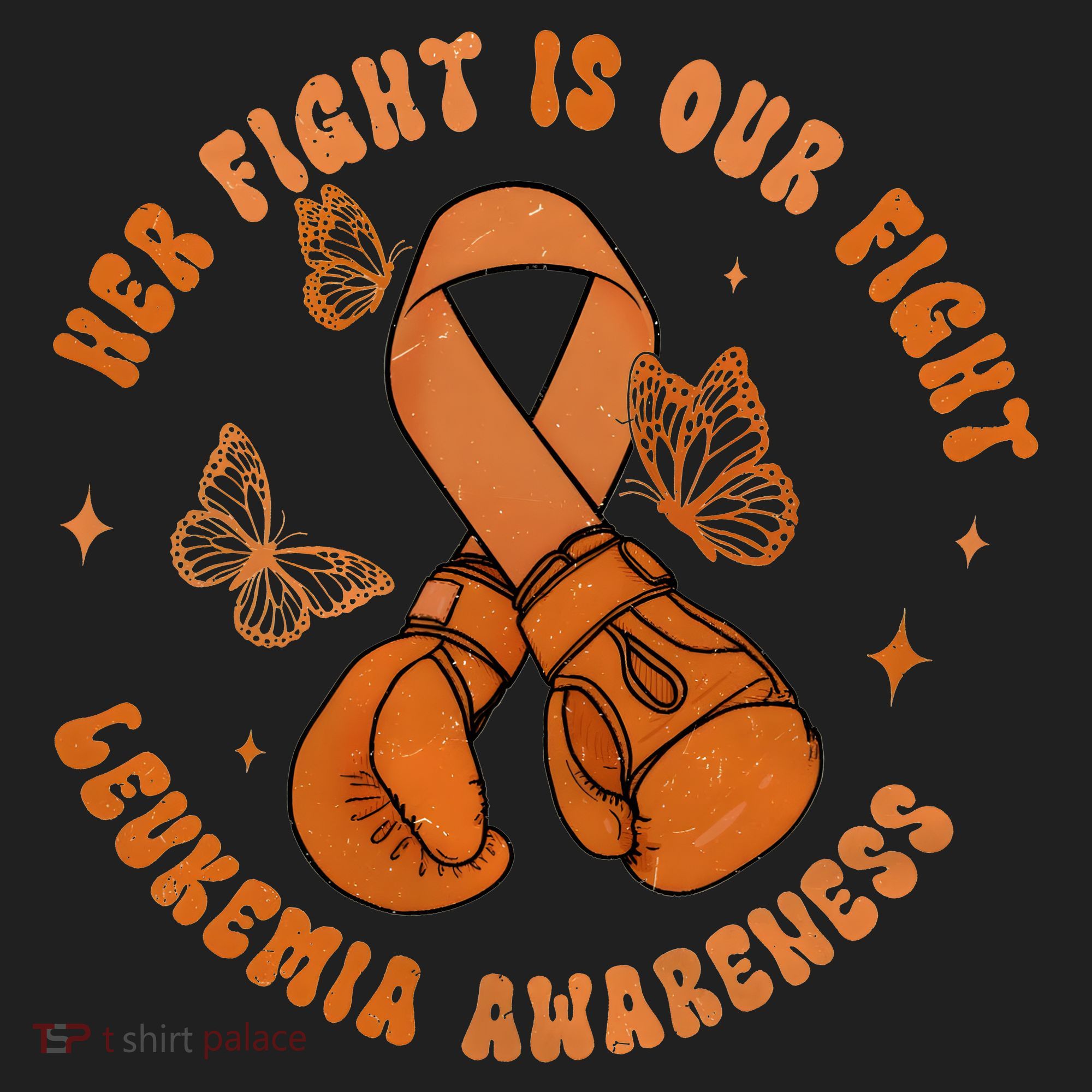 Her Fight Is Our Fight Leukemia Awareness Women's Sweatshirt
