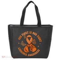 Her Fight Is Our Fight Leukemia Awareness Tote Bag thumb 0