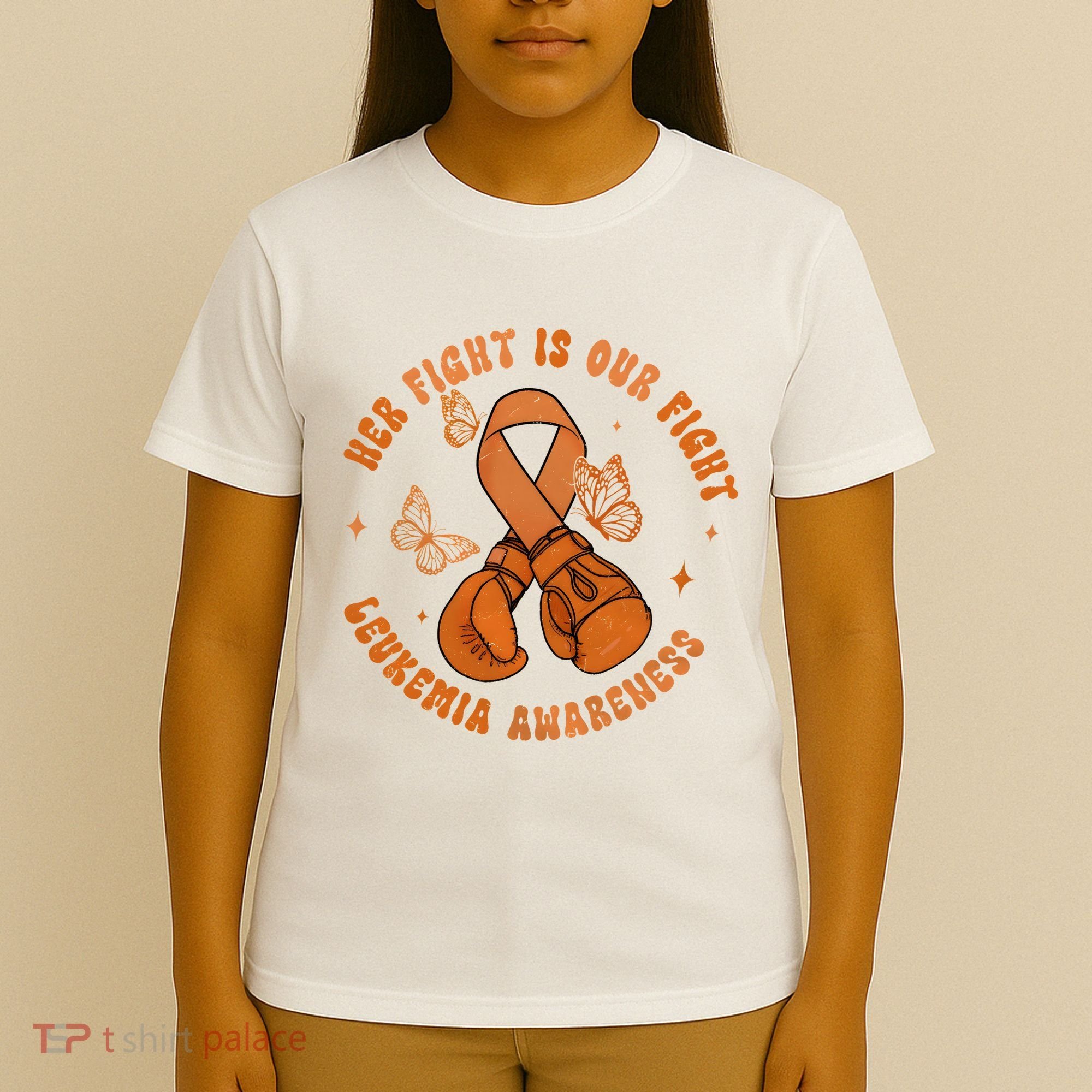 Her Fight Is Our Fight Leukemia Awareness T-Shirt