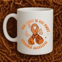 Her Fight Is Our Fight Leukemia Awareness Coffee Mug thumb 2