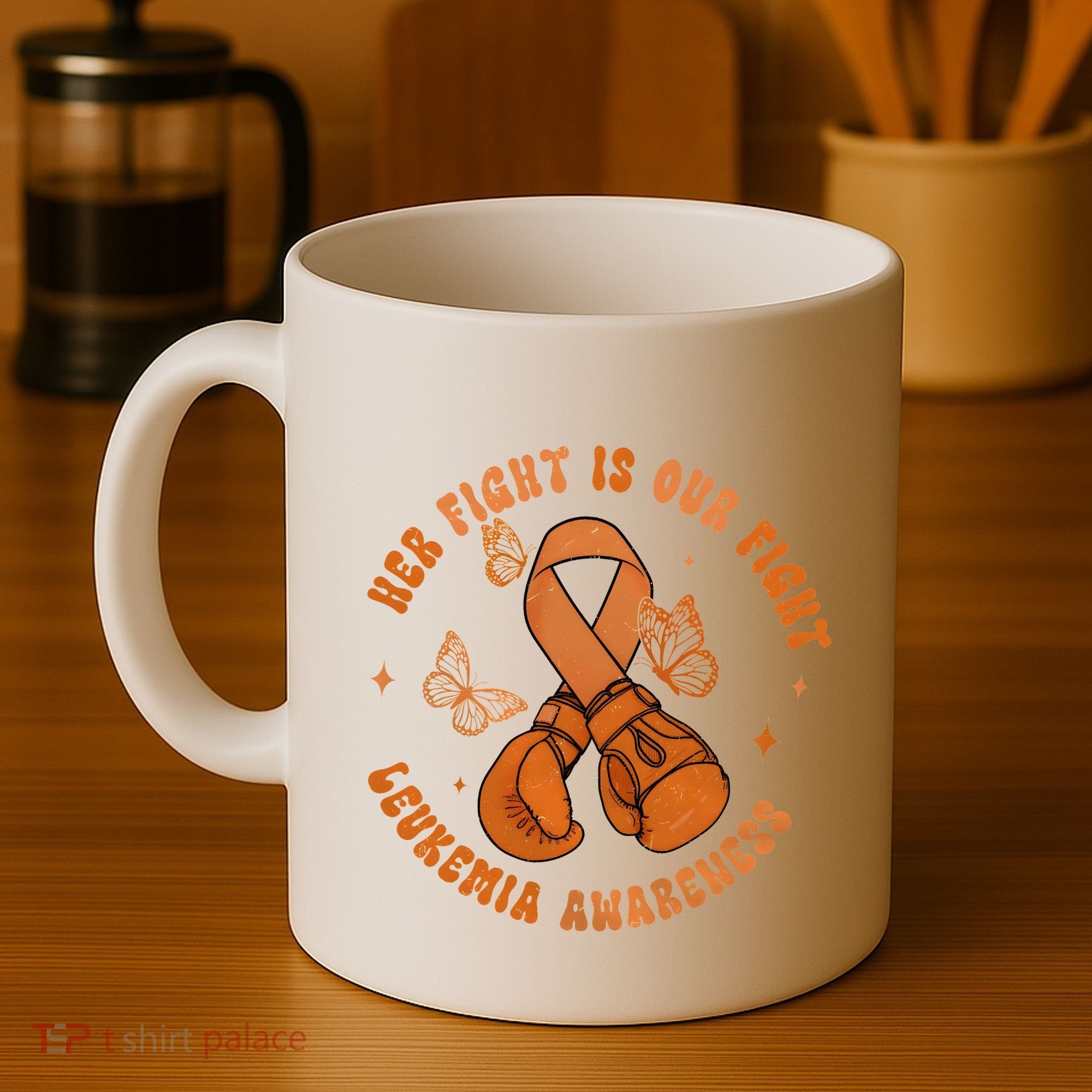 Her Fight Is Our Fight Leukemia Awareness Coffee Mug