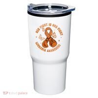 Her Fight Is Our Fight Leukemia Awareness Tumbler thumb 0