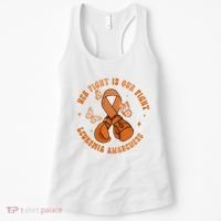 Her Fight Is Our Fight Leukemia Awareness Women's Tank Top thumb 0