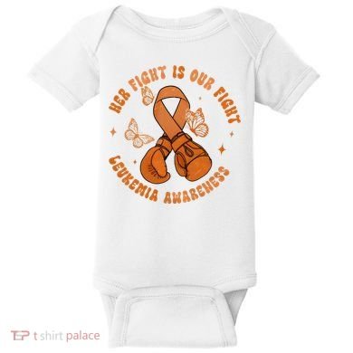Her Fight Is Our Fight Leukemia Awareness Baby Bodysuit