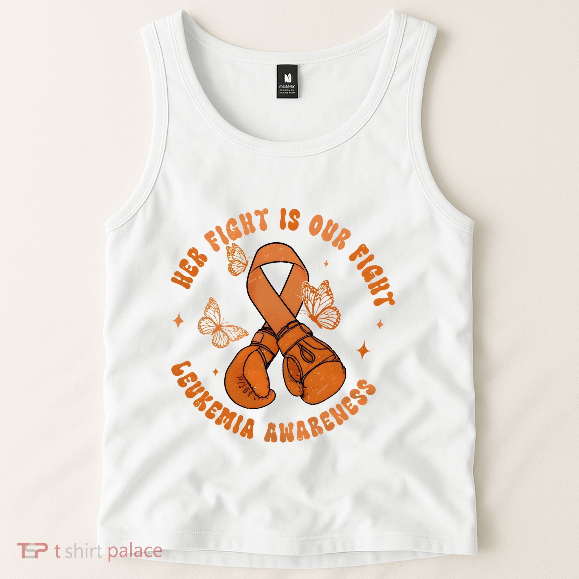 Her Fight Is Our Fight Leukemia Awareness Tank Top
