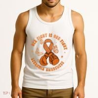 Her Fight Is Our Fight Leukemia Awareness Tank Top thumb 3