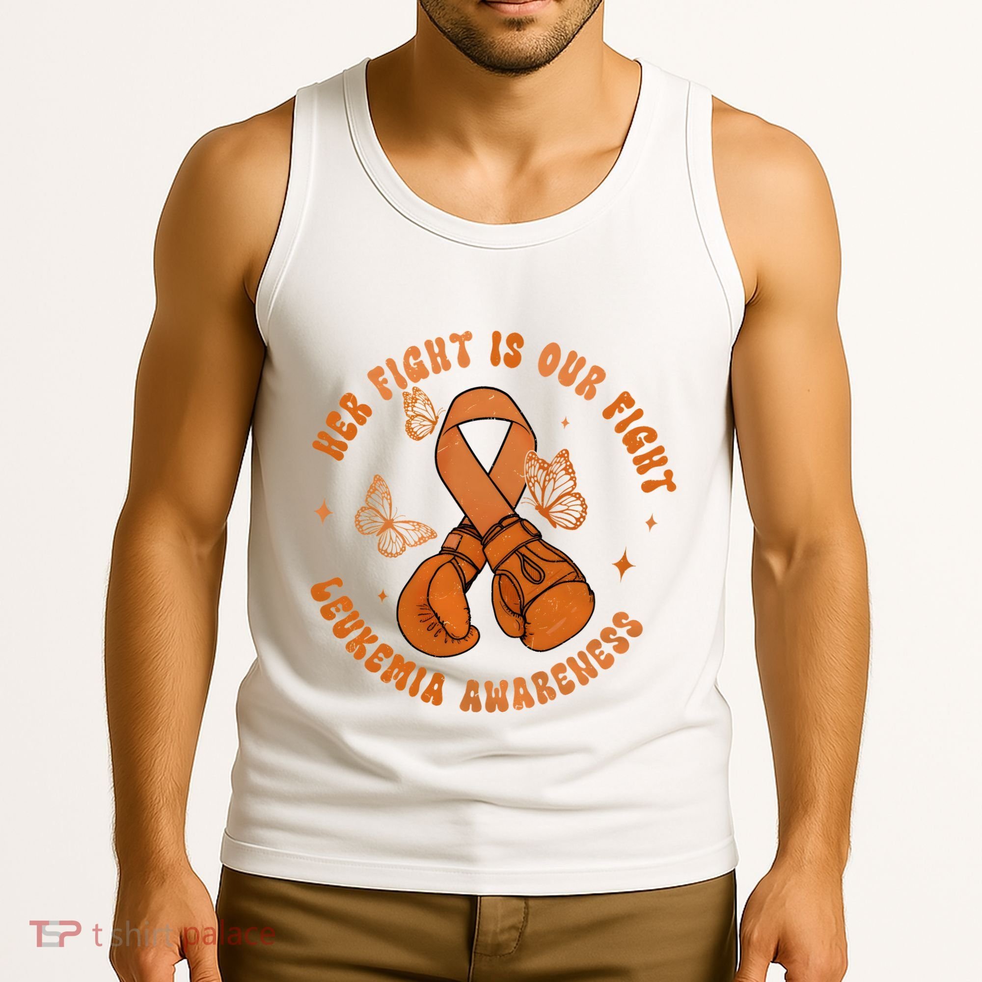 Her Fight Is Our Fight Leukemia Awareness Tank Top