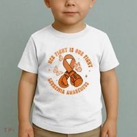 Her Fight Is Our Fight Leukemia Awareness Toddler T-Shirt thumb 2
