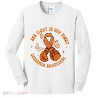 Her Fight Is Our Fight Leukemia Awareness Kids Long Sleeve Shirt thumb 0