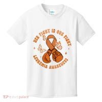 Her Fight Is Our Fight Leukemia Awareness Kids T-Shirt thumb 0