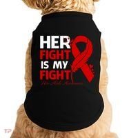 Her Fight Is My Fight Hiv Aids Awareness Feather Doggie Tank thumb 0