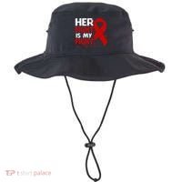 Her Fight Is My Fight Hiv Aids Awareness Feather Bucket Hat thumb 0