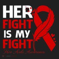 Her Fight Is My Fight Hiv Aids Awareness Feather Beanie thumb 2