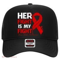 Her Fight Is My Fight Hiv Aids Awareness Feather Hat thumb 0