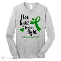 Her Fight Is Our Fight Lymphoma Awareness Long Sleeve Shirt thumb 0