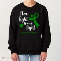 Her Fight Is Our Fight Lymphoma Awareness Women's Sweatshirt thumb 0
