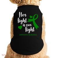 Her Fight Is Our Fight Lymphoma Awareness Doggie Tank thumb 0