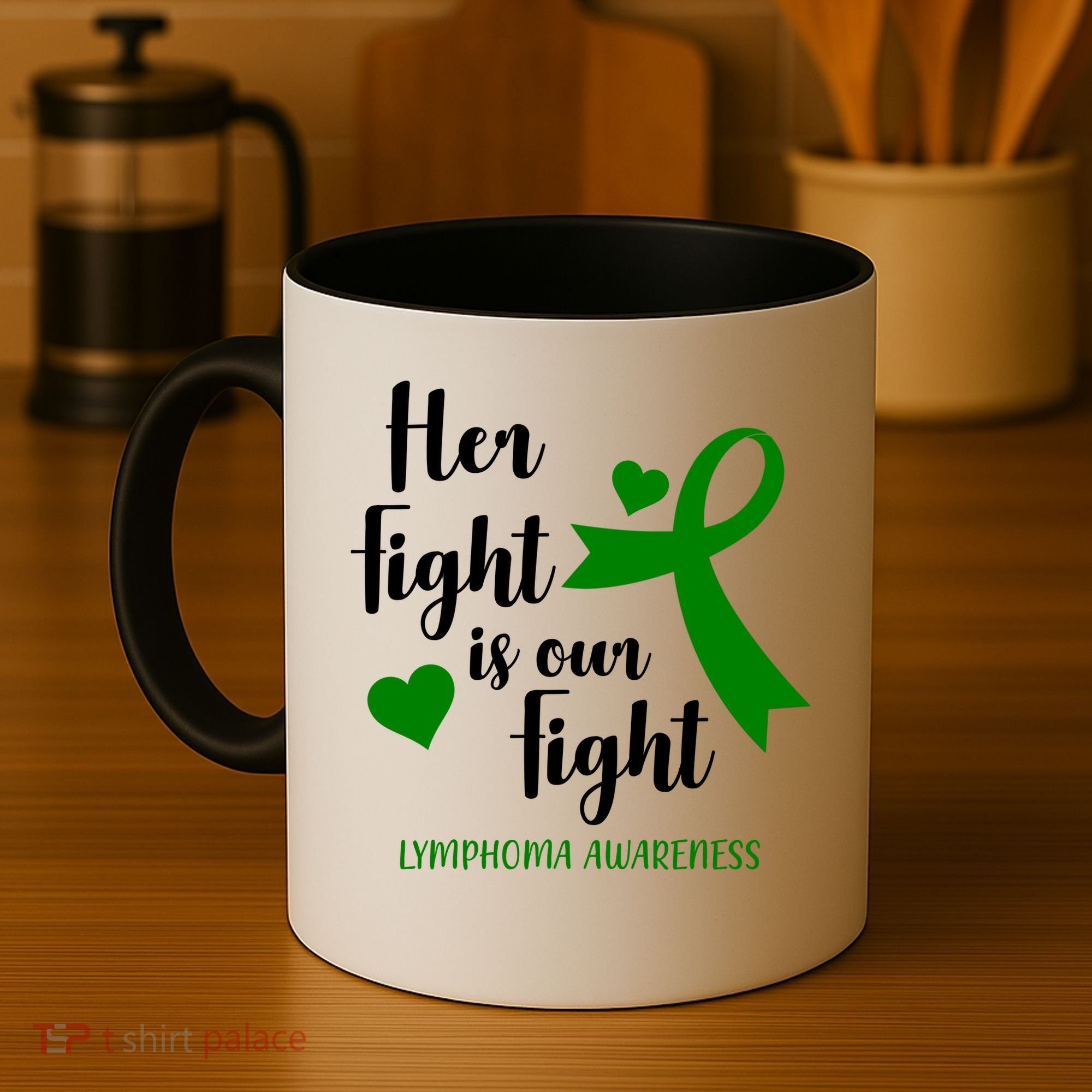 Her Fight Is Our Fight Lymphoma Awareness Coffee Mug