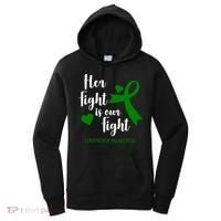 Her Fight Is Our Fight Lymphoma Awareness Women's Hoodie thumb 0