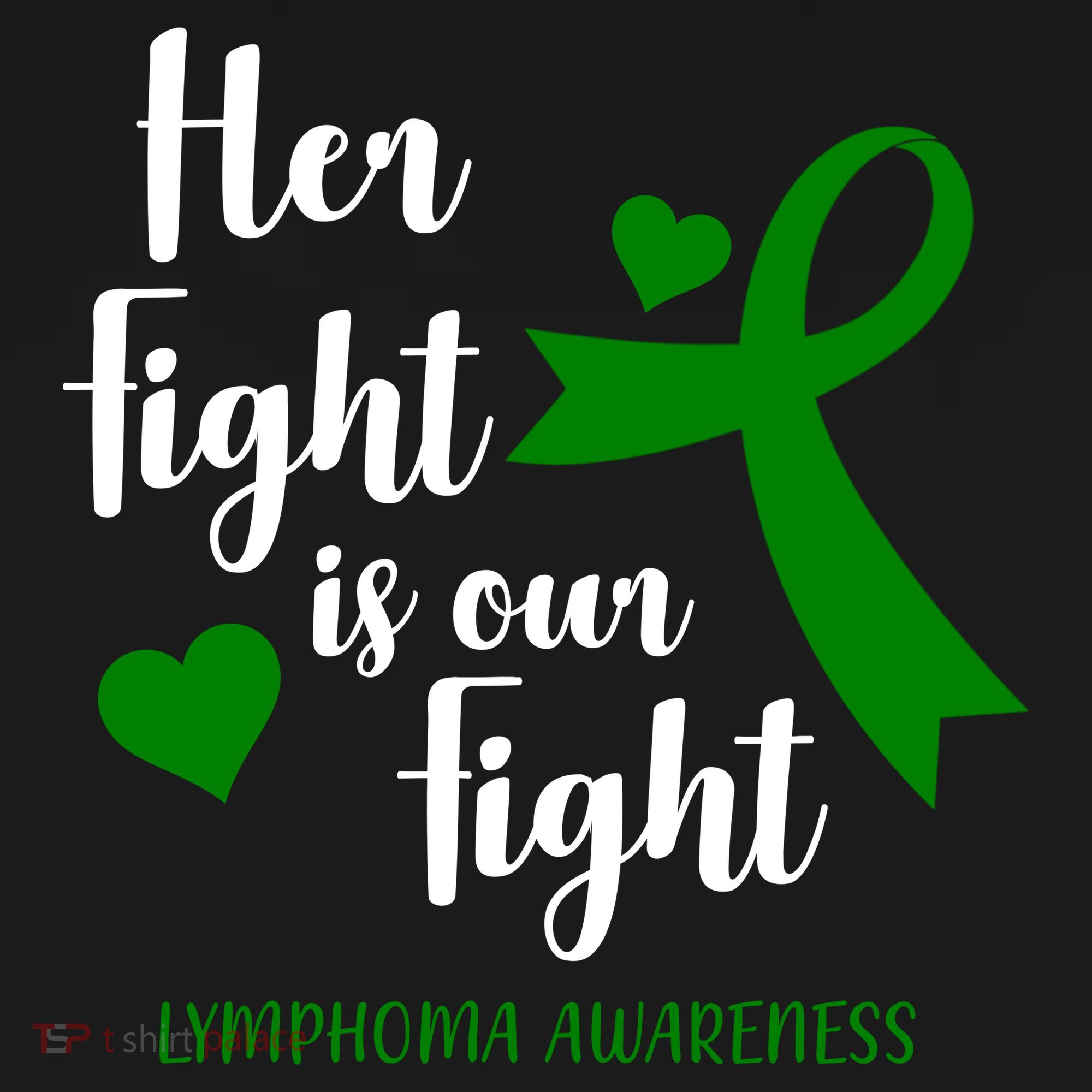Her Fight Is Our Fight Lymphoma Awareness Women's Hoodie