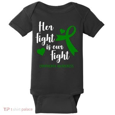 Her Fight Is Our Fight Lymphoma Awareness Baby Bodysuit