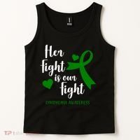 Her Fight Is Our Fight Lymphoma Awareness Tank Top thumb 2