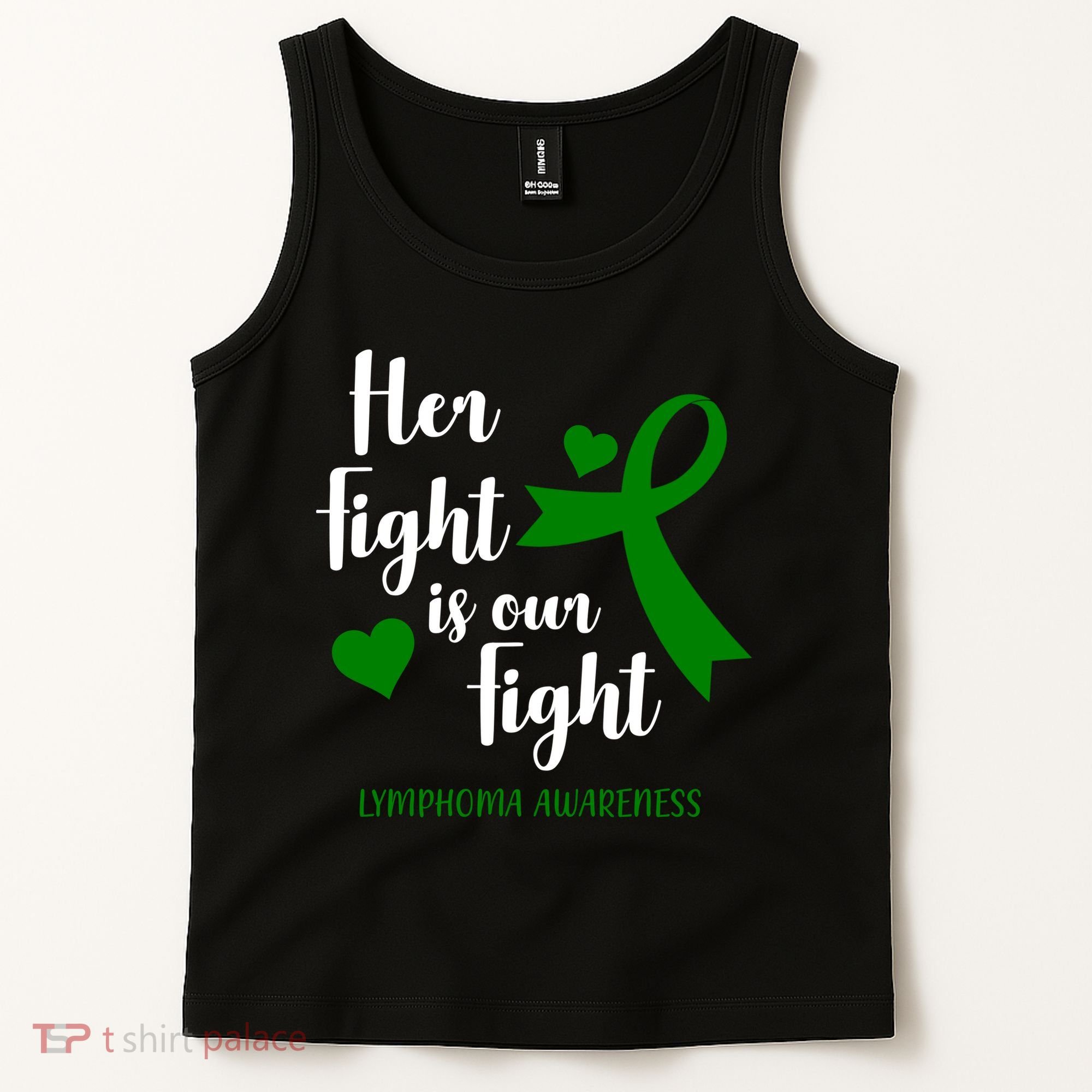 Her Fight Is Our Fight Lymphoma Awareness Tank Top