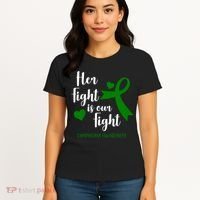 Her Fight Is Our Fight Lymphoma Awareness Women's T-Shirt thumb 4