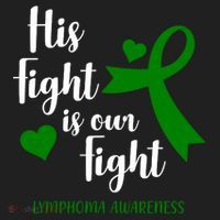 His Fight Is Our Fight Lymphoma Awareness Women's Sweatshirt thumb 2
