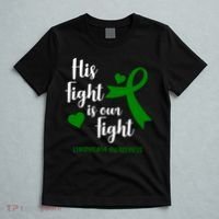 His Fight Is Our Fight Lymphoma Awareness T-Shirt thumb 5