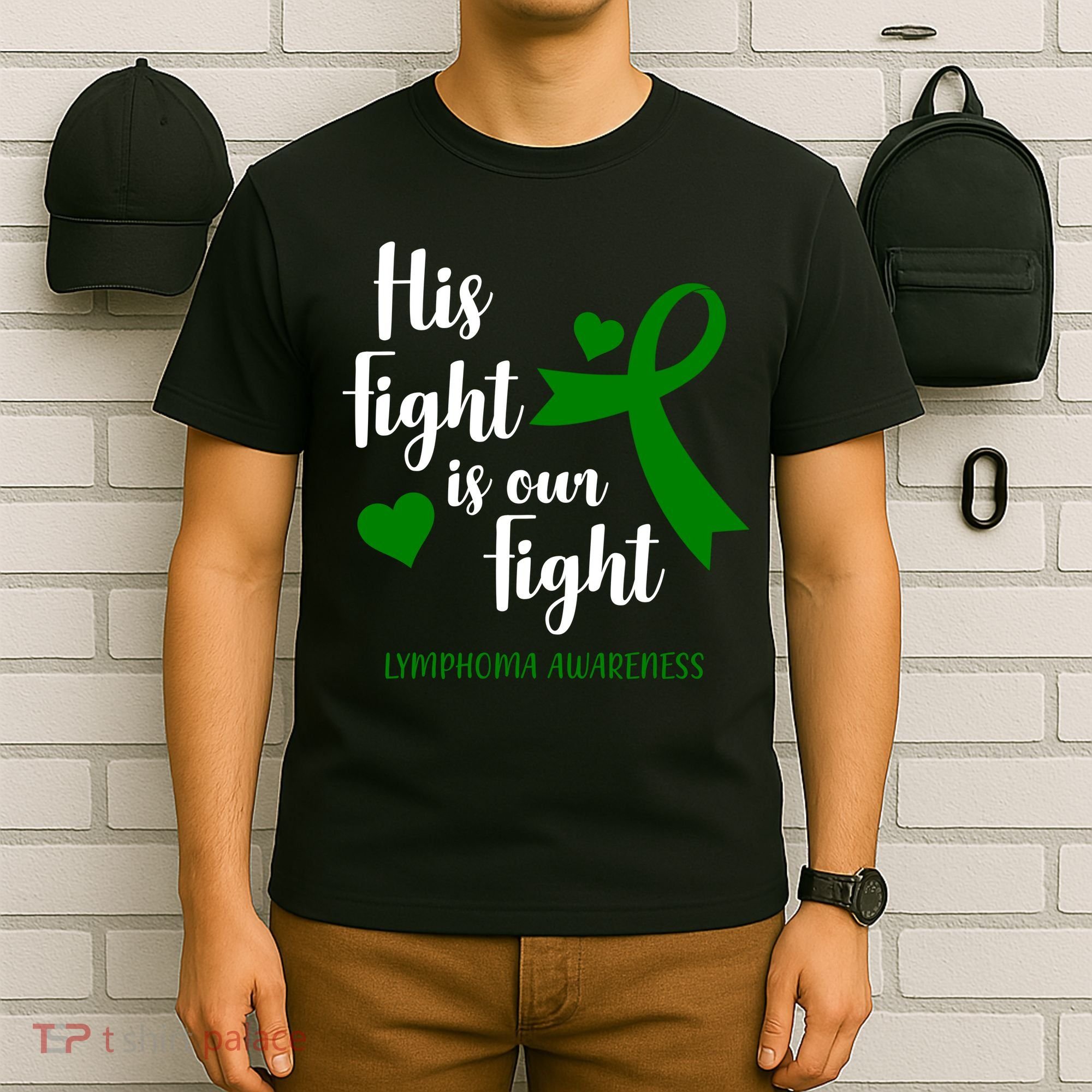 His Fight Is Our Fight Lymphoma Awareness T-Shirt
