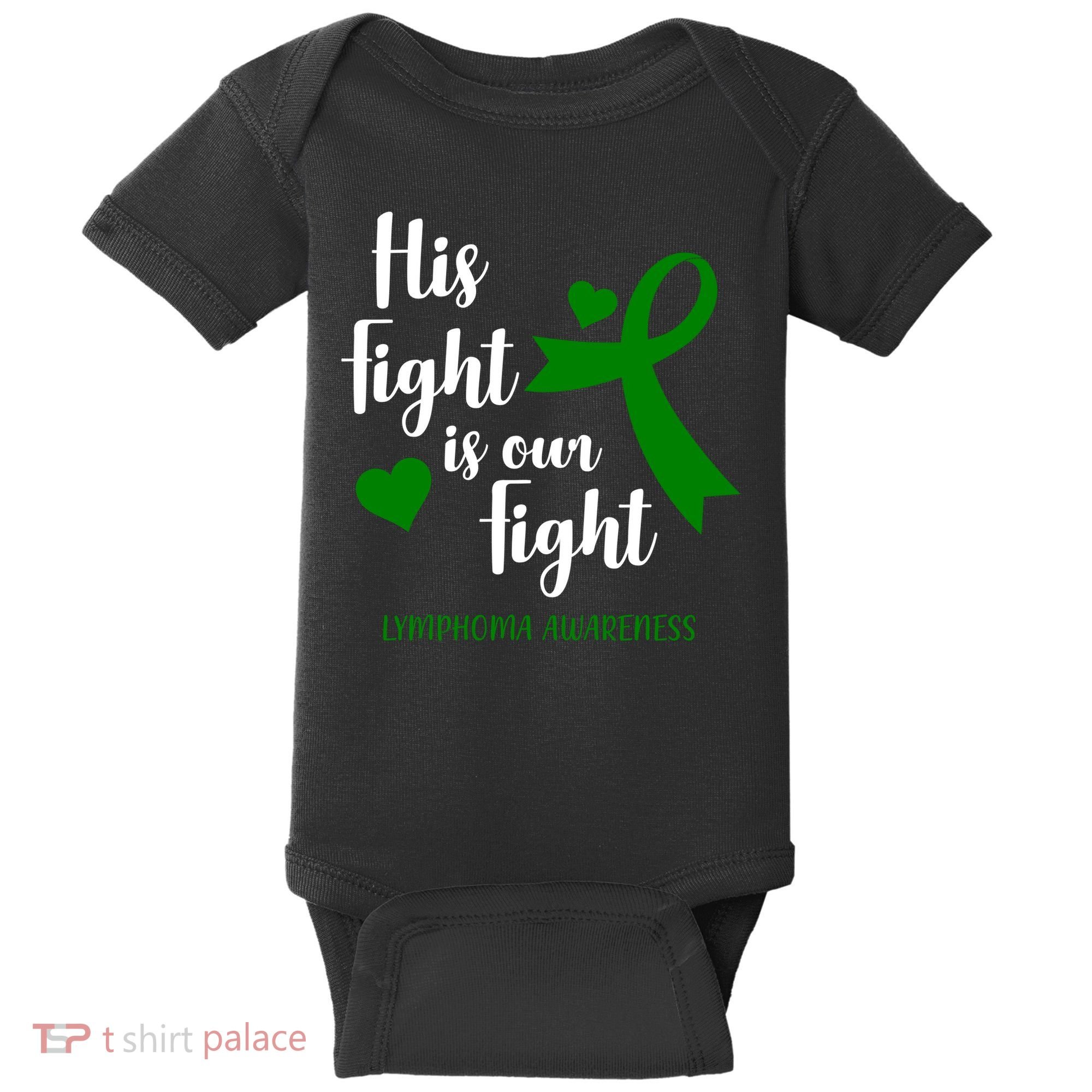 His Fight Is Our Fight Lymphoma Awareness Baby Bodysuit