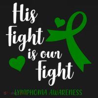 His Fight Is Our Fight Lymphoma Awareness Kids Sweatshirt thumb 2