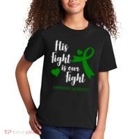 His Fight Is Our Fight Lymphoma Awareness Kids T-Shirt thumb 2