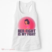 Her Fight Is My Fight Breast Cancer Awareness Women's Tank Top thumb 0