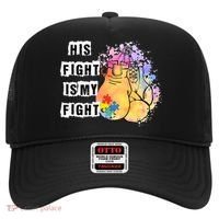 His Fight Is My Fight Autism Awareness Cool Gift Hat thumb 0