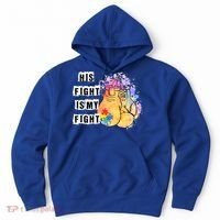 His Fight Is My Fight Autism Awareness Cool Gift Hoodie thumb 0