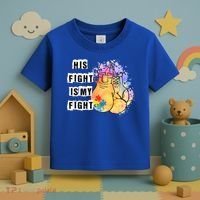 His Fight Is My Fight Autism Awareness Cool Gift Toddler T-Shirt thumb 3